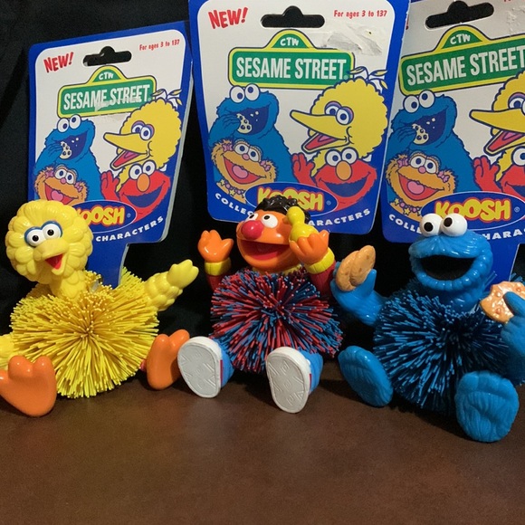 KOOSH - 1996 SESAME STREET KOOSH - COLLECTIBLE CHARACTERS! All Three!! - Picture 2 of 12
